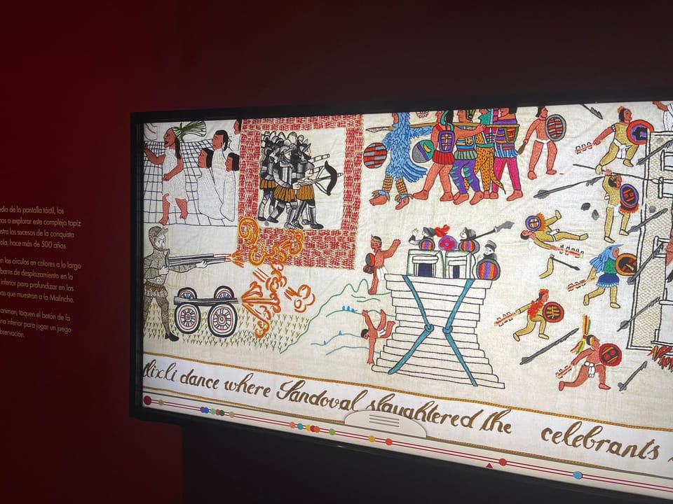 full screen view with timeline below