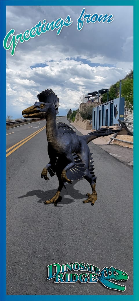 dinosaur ar at Dinosaur Ridge