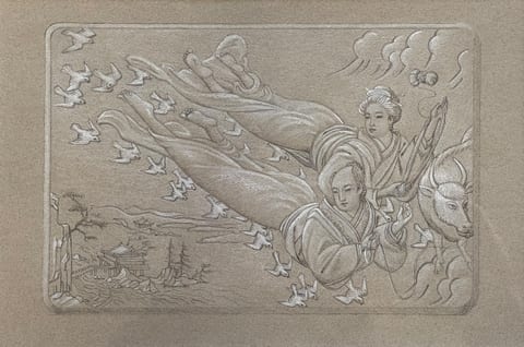 Crossing the Milky Way on a Bridge of Magpies