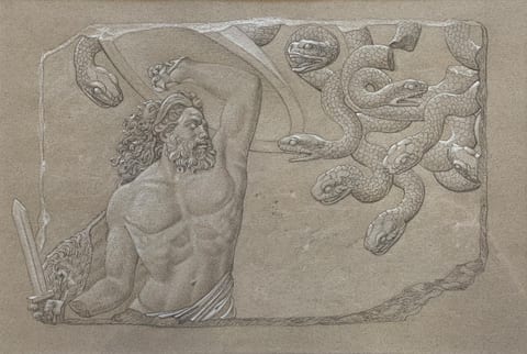 Hercules slaying the Hydra