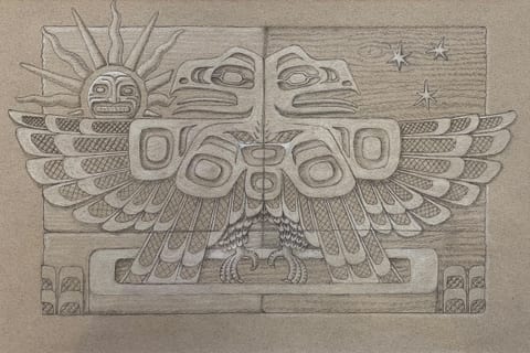 Raven Retrieving the Suntif