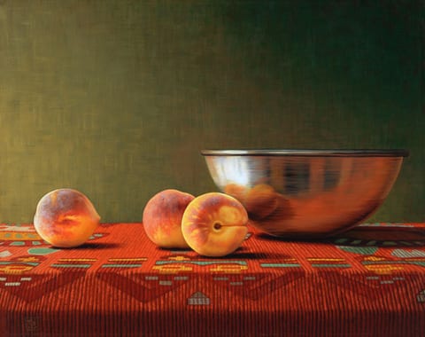 Peaches with Bowl